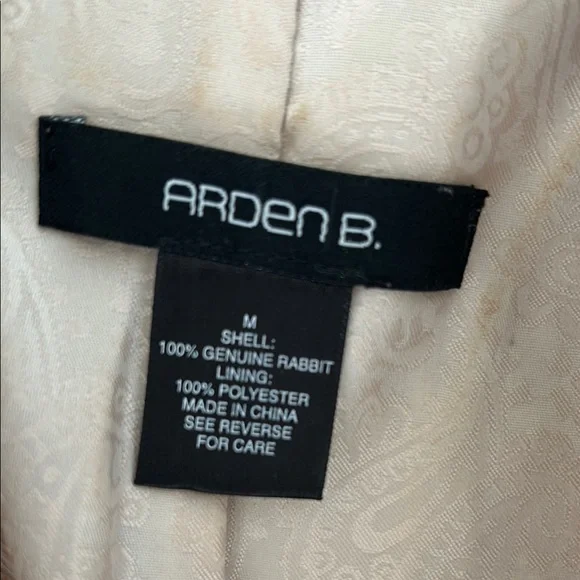 Fur Cropped Jacket in Cream/Beige - Picture 2 of 5